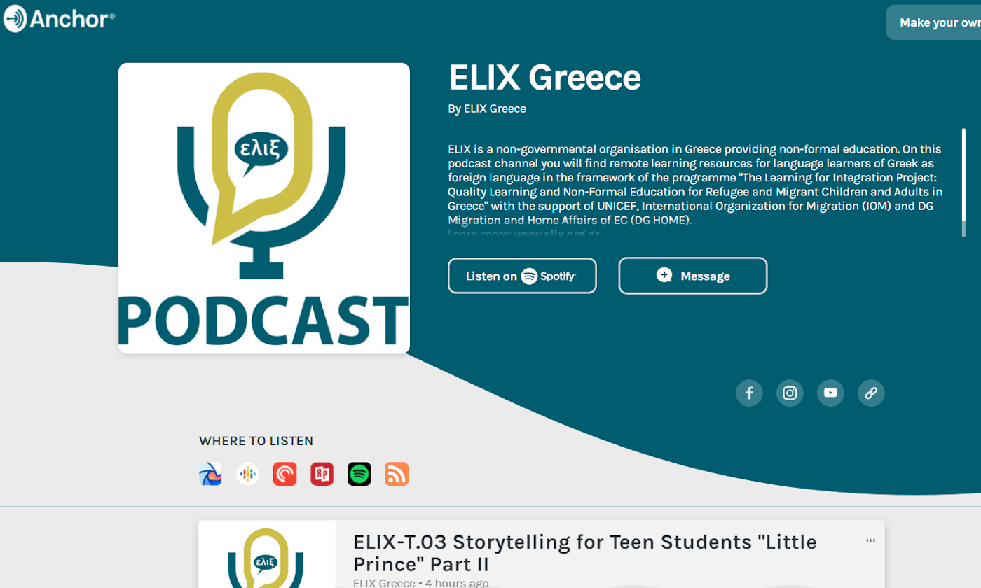elix podcast channel ancor